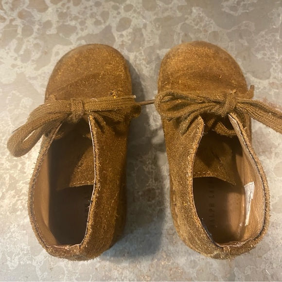 Ralph Lauren boots Carl Kids 6.5 Leather Suede Brown Booties boys girls shoes - Picture 2 of 7